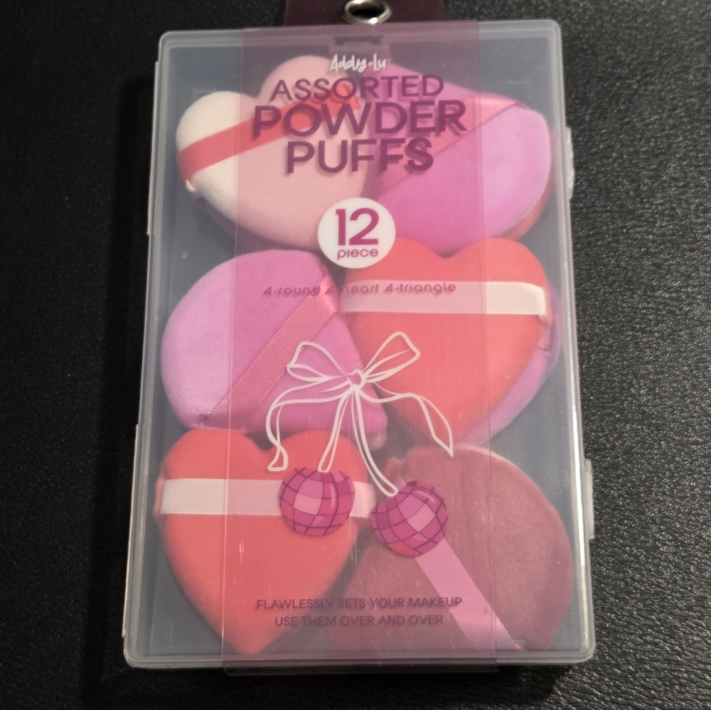 🎁Assorted Heart Shape Powder Puffs